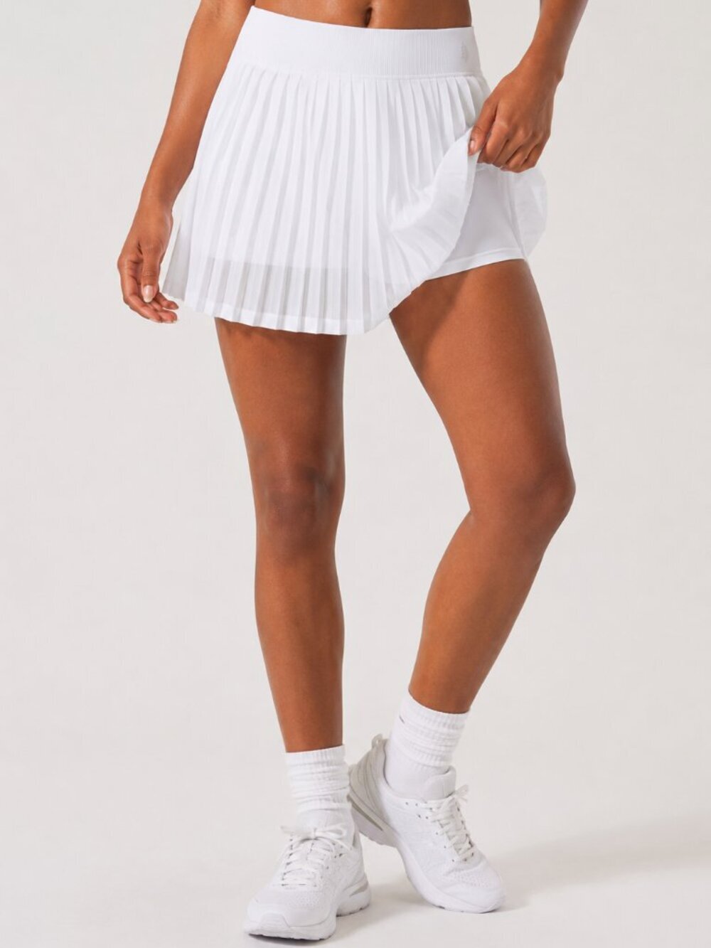 White Pleated Tennis Skort FP Movement Free People NWT M/L